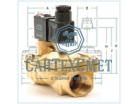 Двухходовой электромагнитный клапан SCG238 / SCE210 НЗ Asco